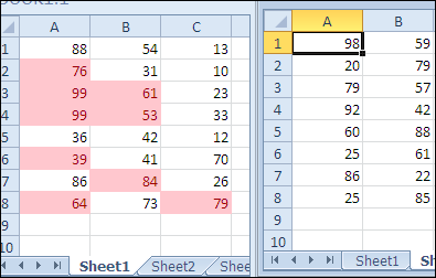 excel conditional formatting entire worksheet